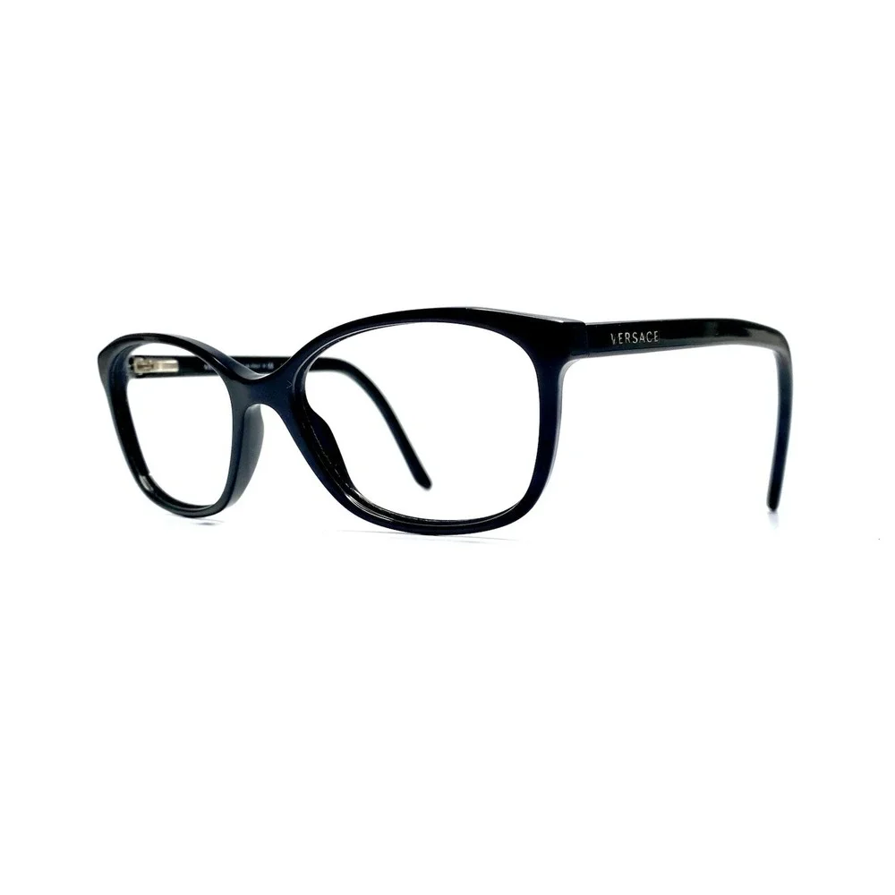 Versace Black Cat Eye Glasses Italy MOD 3147M GB1 51 16 135